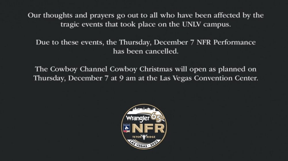 Las Vegas NFR Cancellation